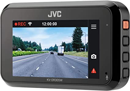 JVC KV-DR305W 2.7" Display HD Dash Cam with GPS and Wi-Fi