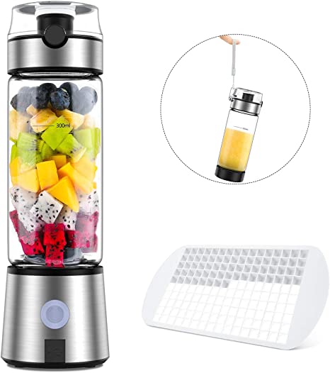 Portable Blender, Ayyie Personal Size Blender, Smoothie Blender USB Rechargeable Shakes and Smoothies Juicer Cup, with 4000mAh USB Batteries, BPA Free, Protein Juice Blender Mixer