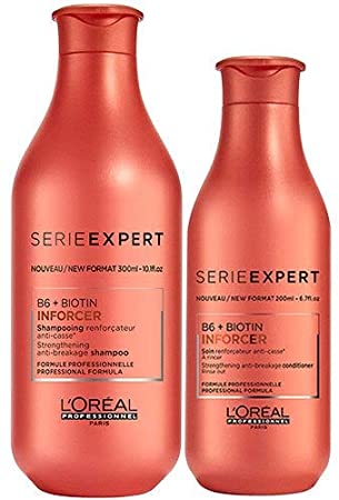 L'Oreal Professionnel Serie Expert Inforcer Shampoo 300ml and Conditioner 200ml Duo