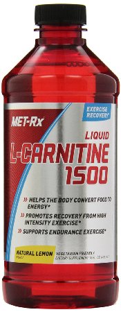 MET-Rx Liquid L-Carnitine 1500 Natural Lemon Flavor, 16 ounce