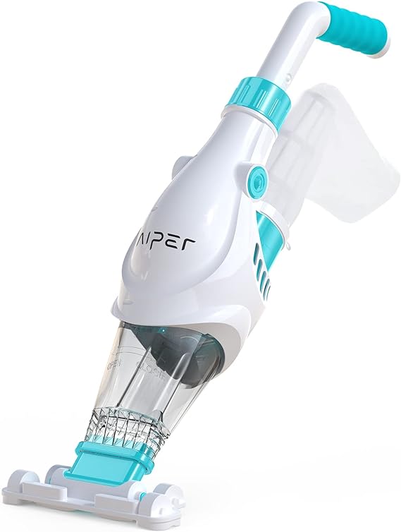 (2023 Upgraded) AIPER Cordless Pool Vacuum, Handheld Rechargeable Pool Cleaner for Deep Cleaning, Runs up to 60 Min, Battery Pool Vacuum for Above In-ground Pools, Spas, Hot Tubs, Pools of Waterfall