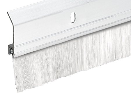 Frost King SB36W 2" x 36" Extra Aluminum/Brush Door Sweep, White