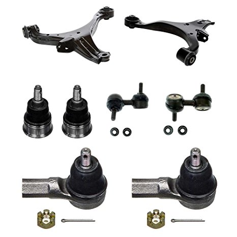 Prime Choice Auto Parts CTCS07605186 Set of 2 Control Arms with 2 Ball Joints 2 Outer Tie Rods and 2 Sway Bars