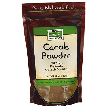 Carob Powder, Dry Roasted, 12 oz, NOW Foods