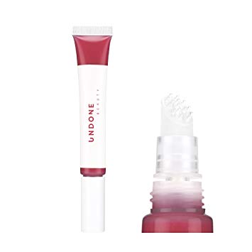 Moisturizing Sheer Balm Lip Tint with Exfoliating Tip for Gentle Dry Skin Removal - UNDONE BEAUTY Lip Life. Natural Shea, Jojoba & Rose Hip for Lip Smoothing. Tinted Non-Sticky Gloss. BEIGE