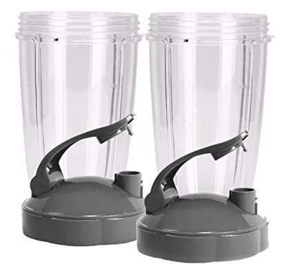 KORSMALL 24 oz Tall Cup with Flip Lid for Nutribullet,2 Pack