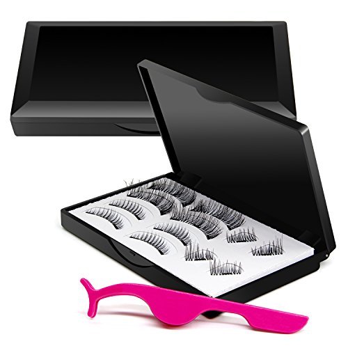 4Pcs/2 Pairs Magnetic False Eyelashes 3D Natural Eye Lashes Extension Handmade NE-1 (12 pcs)