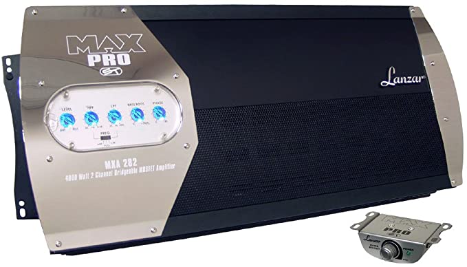 Lanzar MXA282 Max Pro 4000-Watt 2-Channel High-Power Mosfet Amplifier