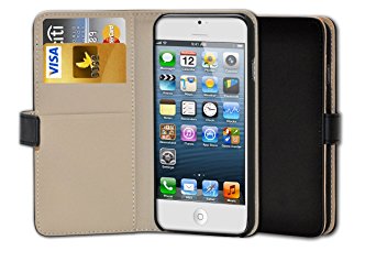 iPhone 6S Case, Ionic Designed Apple iPhone 6 / iPhone 6S Wallet Case 2015 Smartphone (Black)
