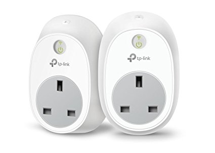 TP-Link HS100KIT Wi-Fi Smart Plug, Works with Amazon Alexa and Google Assistant, No Hub Required, Control Your Devices from Anywhere - Pack of 2 (UK Plug)