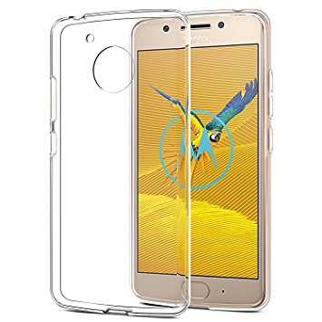 [2 Pack] Moto G5 Case [NOT Fit for Moto G5 Plus], SPARIN Motorola Moto G5 Case Anti-Scratches & Shock TPU Flexible Soft Bumper Protective Skin Case for Lenovo Moto G5 (Clear)