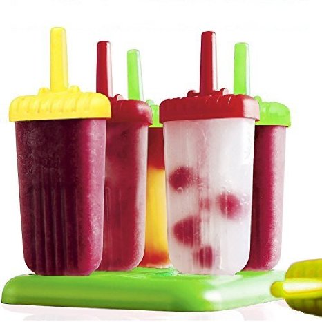 BPA FREE-Ice Pop Molds by Top Choice-Set of 6 Popsicle Molds (Multicolor)-Now You Can Make Your Own Homemade Popsicles With The Best Ice Pop Maker On Amazon ...