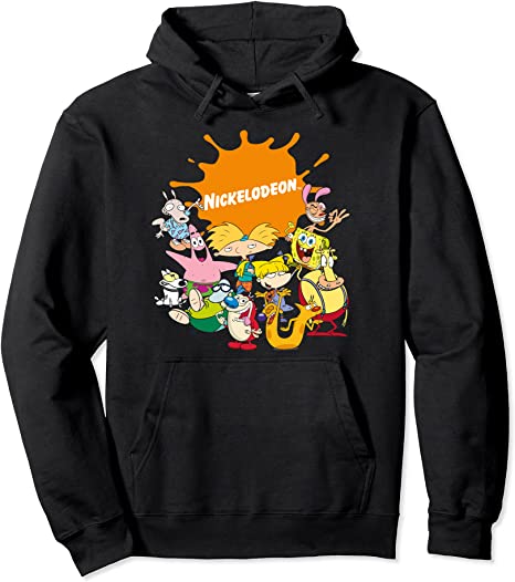 Nickelodeon Splatter Logo Group Shot Graphic Hoodie