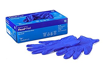 Cardinal Health Flexal Feel Nitrile Exam Gloves, Cool Blue