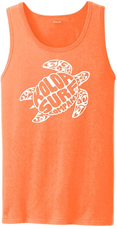 Koloa Surf Turtle Logo Tank Tops in 40 Colors. Adult Sizes: S-4XL