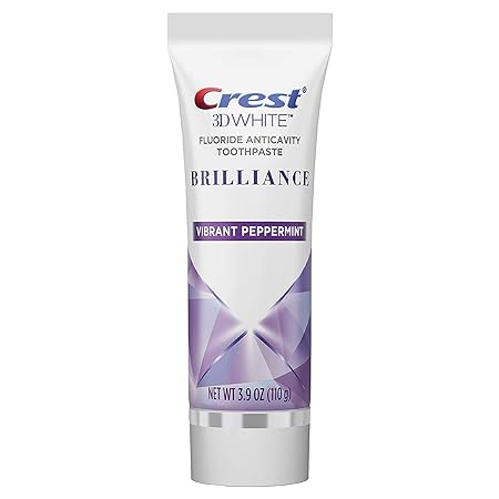 Crest 3D White Brilliance Toothpaste, Vibrant Peppermint, 3.9 Oz (Pack of 1)