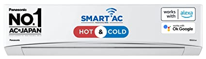 Panasonic 2 Ton Hot and Cold Wi-Fi Inverter 3 Star Smart Split AC (Copper, Auto -Convertible, Twin Cool, Shield Blu Anti-Corrosion Technology, PM 2.5 Air Purification, CS/CU-KZ24YKYF, 2022 Model)