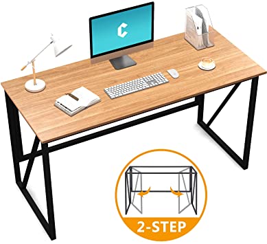 Cubiker Writing Computer Desk 47" Modern Simple Study Desk Laptop Table for Home Office Desk, Easy Assembly Natural