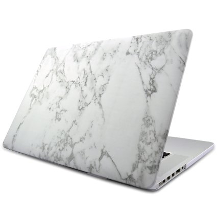 Marble MacBook Pro 13" Case Cover, Novo Rubberized Hard Shell w/ Soft Touch Matte Finish, Durable & Light-Weight, Best Protection for Your Apple MBP 13 inch w/ CD-ROM Drive (Non Retina Display)