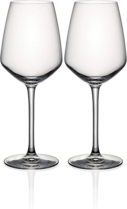 Cristal D'arques Red Wine Glasses - Set of 2 - Height 22 x Width 8.5cm, 400ml