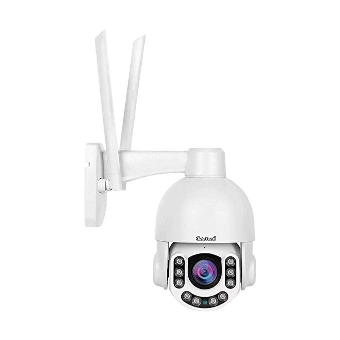 5MP PTZ WiFi Camera Outdoor, Super HD IP Camera, 5X Zoom Security Camera, 200ft Night Vision, 2-Way Audio, Motion Detection Alarm, IP66 Waterproof, Support ONVIF, 128G SD Card Slot