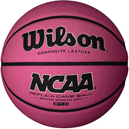 Wilson NCAA Replica Game Basketball- Pink, Size 5