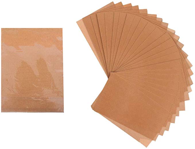 Unbleached Parchment Paper, Set of 100, 12 x 16 Inches, Pre-Cut Parchment Baking Paper/Greaseproof Paper Sheets/Non Stick Baking Parchment Fit for Half Sheet Pans, Brown and Eco-Friendly