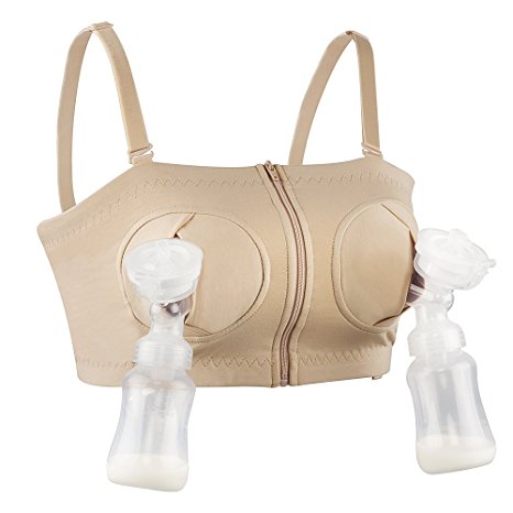 Hands-Free Adjustable Nursing Bra Breast Pump Holding Bra for Breastfeeding by Momcozy -Suitable for Breast-Pumps by Medela, Lansinoh, Philips AVENT, Bellema, Spectra Baby, Evenflo and more