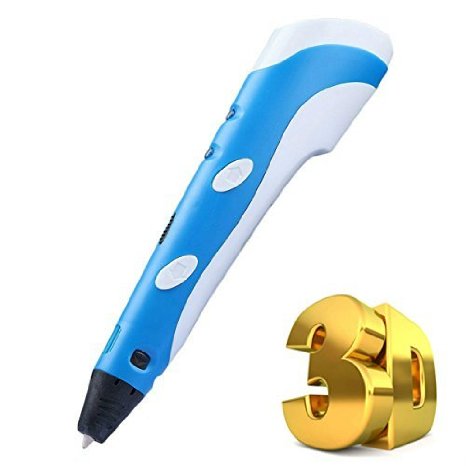 Tictop 3D Printing Pen,3D Drawing and Doodle Model Making Arts & Crafts Drawing,3D Printer Pen with 3 Free 1.75mm PLA Filament,Help Children's Brain Development,Most Suitable DIY Gift