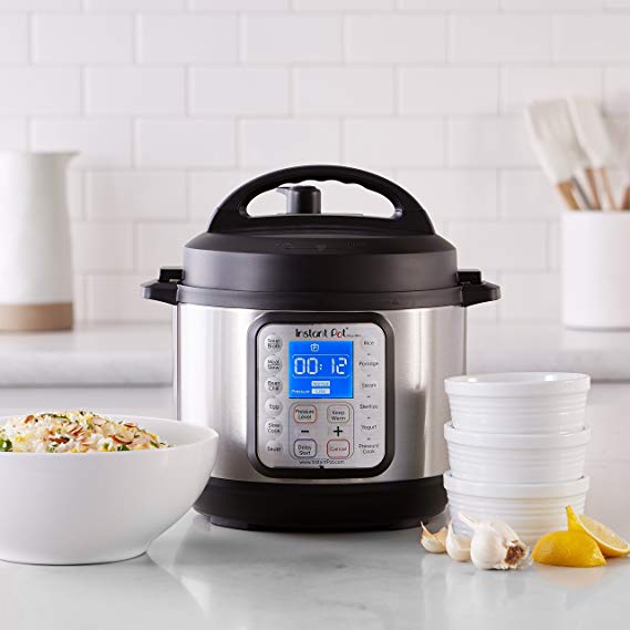 Instant Pot DUO Plus 3 Qt 9-in-1 Multi- Use Programmable Pressure Cooker, Slow Cooker, Rice Cooker, Yogurt Maker, Egg Cooker, Sauté, Steamer, Warmer, and Sterilizer