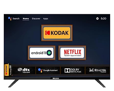 Kodak 100 cm (40 inches) 9XPRO Series Full HD Certified Android LED TV 409X5061 (Black)