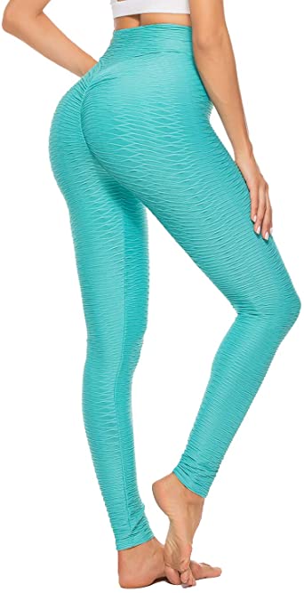 YOFIT High Waist Leggings for Women Ruched Butt Lift Yoga Pants Gym Workout Booty Scrunch Tights