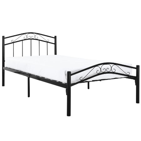 LexMod Townhouse Twin Bed in Black