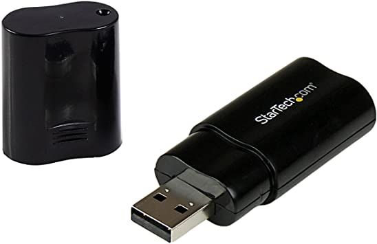 StarTech.com USB Stereo Audio Adapter External Sound Card ICUSBAUDIOB