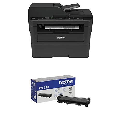 Brother Compact Monochrome Laser Multi-Function Copier and Printer, DCPL2550DW with Standard Yield Black Toner