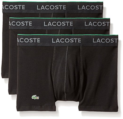 Lacoste Men's 3-Pack Essentials Cotton Trunk