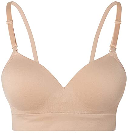 Lemef Seamless Bras for Women Wirefree Padded Bras