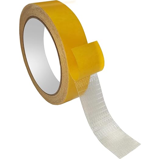 Urdar Brunnr Fabric Tape Multifunctional Double Sided Tape,Fashion Clear Tape for Clothes,Double Stick Carpet Tape Heavy Duty High Stickness Strong Sided Tape 1inchx33FT(10m)