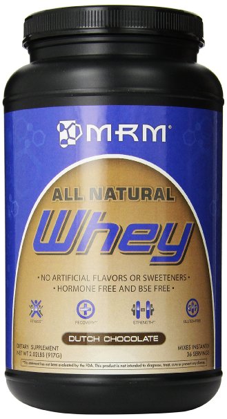 MRM 100 All Natural Whey Dutch Chocolate 202 Pounds