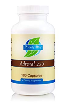 Priority One Vitamins Adrenal 250mg 180 Capsules Adrenal Support