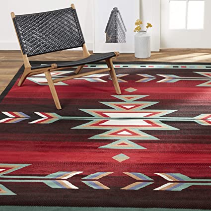 Home Dynamix Sagrada Southwest Area Rug 3x5 Black/Red/Ivory