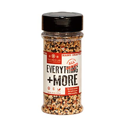 The Spice Lab Everything Bagel Seasoning Blend – 4.6 oz. Shaker Jar - Premium Gourmet PALEO and KETO Approved Spice - The Perfect Everything Seasoning -Blend of Sesame Seeds, Garlic & Onions