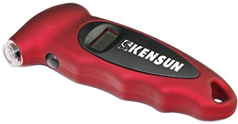 Kensun® Digital Tire Pressure Gauge - Red