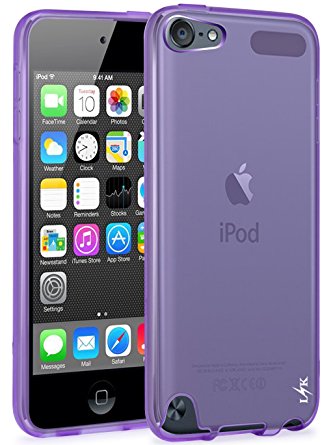 iPod Touch 6 Case, iPod Touch 5 Case, LK Ultra [Slim Thin] Scratch Resistant TPU Rubber Soft Skin Silicone Protective Case Cover for Apple iPod Touch 6th / 5th Generation, Purple