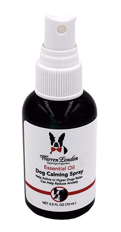 Warren London - Essential Oil Dog Calming Spray - 2.5oz - Naturally Relaxes and Provides Anti-Anxiety Relief for Hyper Active Dogs - Made in USA