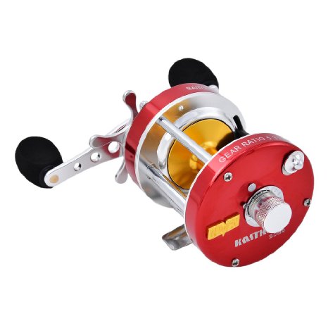 KastKing Rover Round Baitcasting Reel - No.1 Highest Rated Conventional Reel - Reinforced Metal Body & Supreme Carbon Fiber Star Drag - 2016 New Release Rover RXA Conventional Saltwater Reel and Captain's Special Without Line Guide - Award Winning Manufacturer