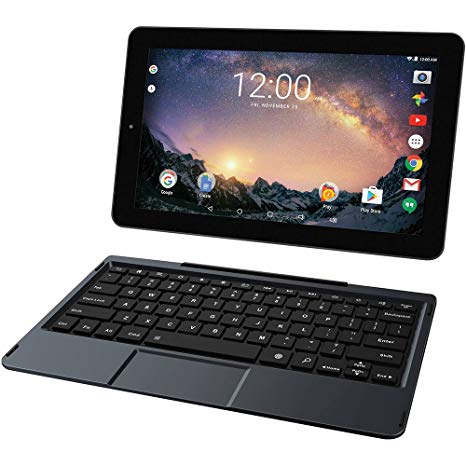 2018 Newest Premium High Performance RCA Galileo Pro 11.5" 32GB Touchscreen Tablet Computer with Keyboard Case Quad-Core 1.3Ghz Processor 1G Memory 32GB HDD Webcam Wifi Bluetooth Android 6.0-Black