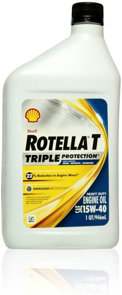 Shell ROTELLA T 15W40 CJ4 Diesel Oil, 1 Quart