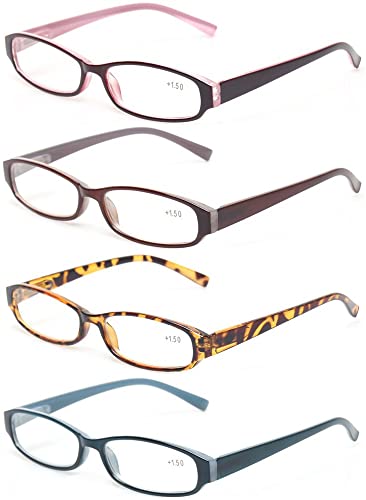 Reading Glasses 5 Pairs Quality Fashion Men Women Spring Hinge Readers