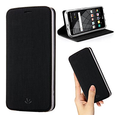 Motorola Moto G5 plus Case,Ultra Slim wallet Folio / Flip Pu Leather With Stand Kickstand Card Holder Magnetic Closure and cover case For Moto G5 plus (black)